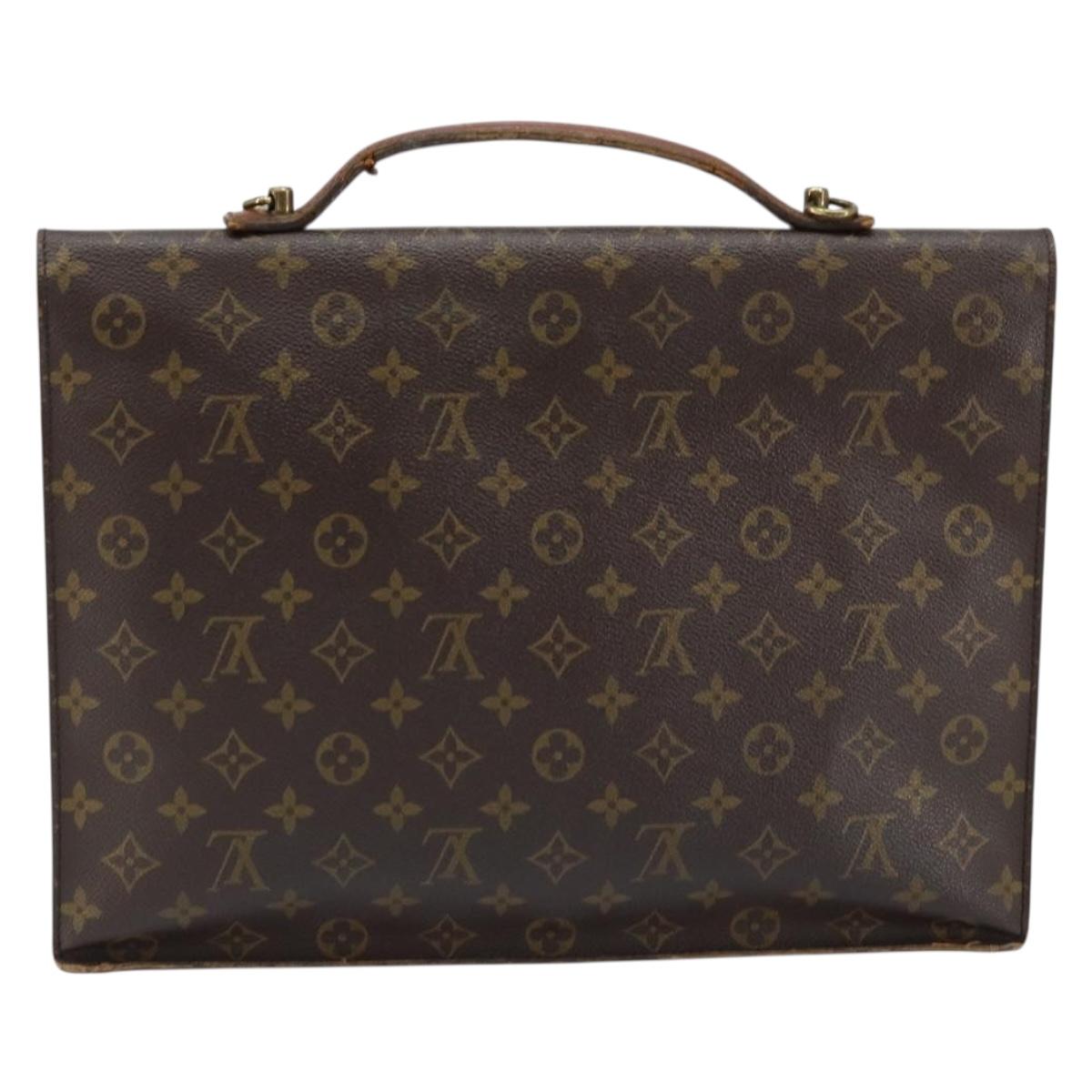 LOUIS VUITTON Monogram Porte Documents Bandouliere Bag M53338 LV Auth ka2476
