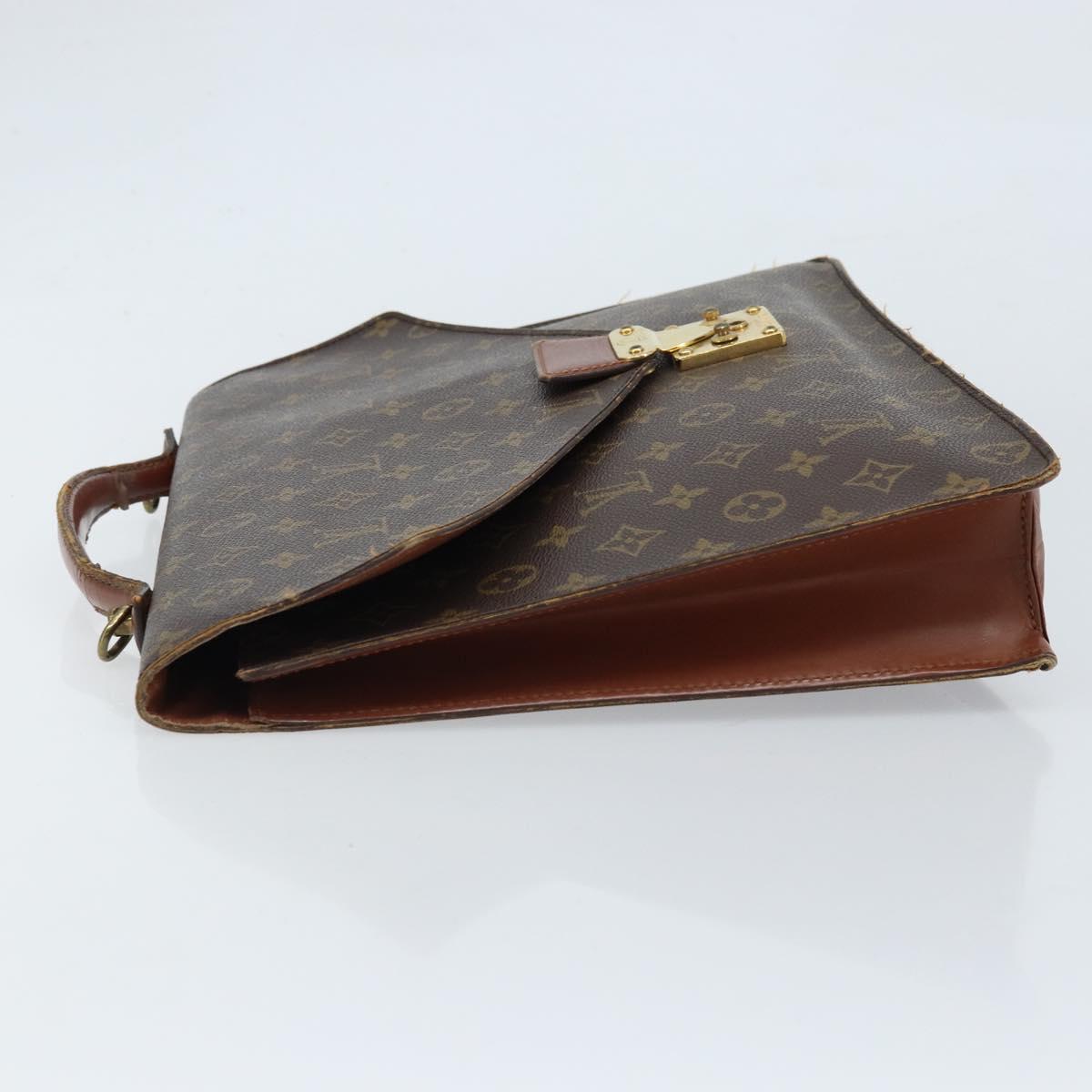 LOUIS VUITTON Monogram Porte Documents Bandouliere Bag M53338 LV Auth ka2476