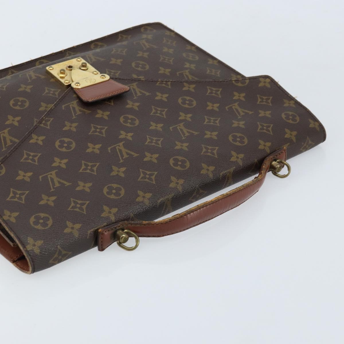 LOUIS VUITTON Monogram Porte Documents Bandouliere Bag M53338 LV Auth ka2476