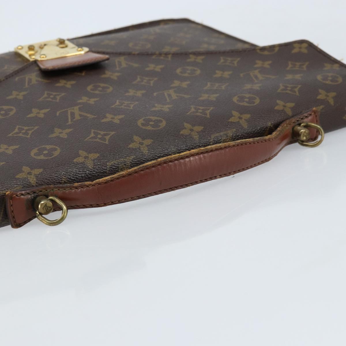 LOUIS VUITTON Monogram Porte Documents Bandouliere Bag M53338 LV Auth ka2476