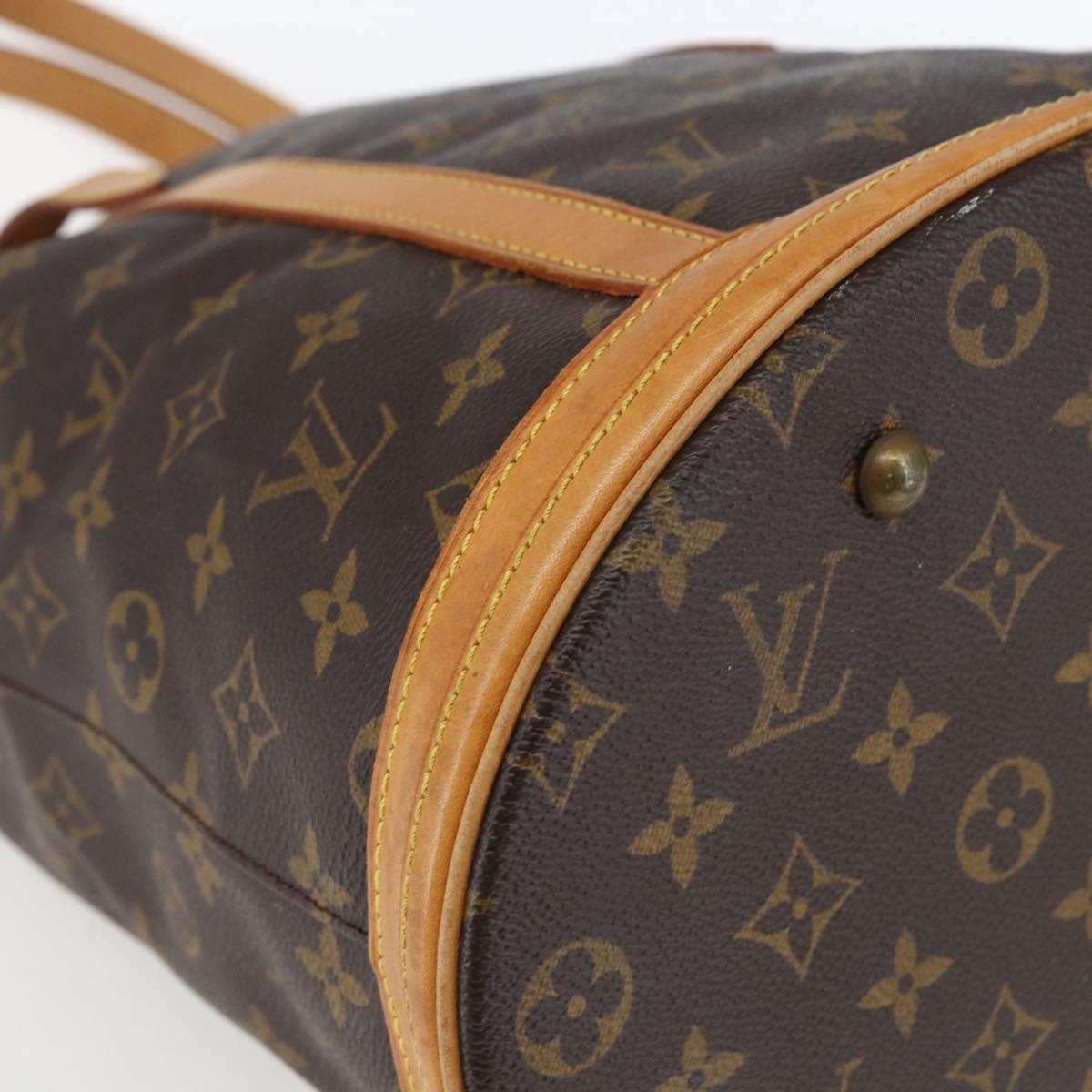 LOUIS VUITTON Monogram Bucket GM Shoulder Bag M42236 LV Auth ka2478