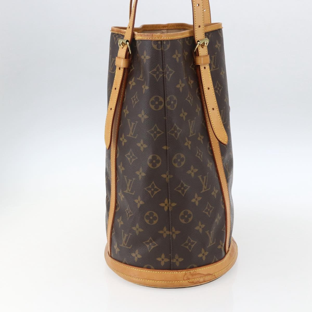 LOUIS VUITTON Monogram Bucket GM Shoulder Bag M42236 LV Auth ka2478