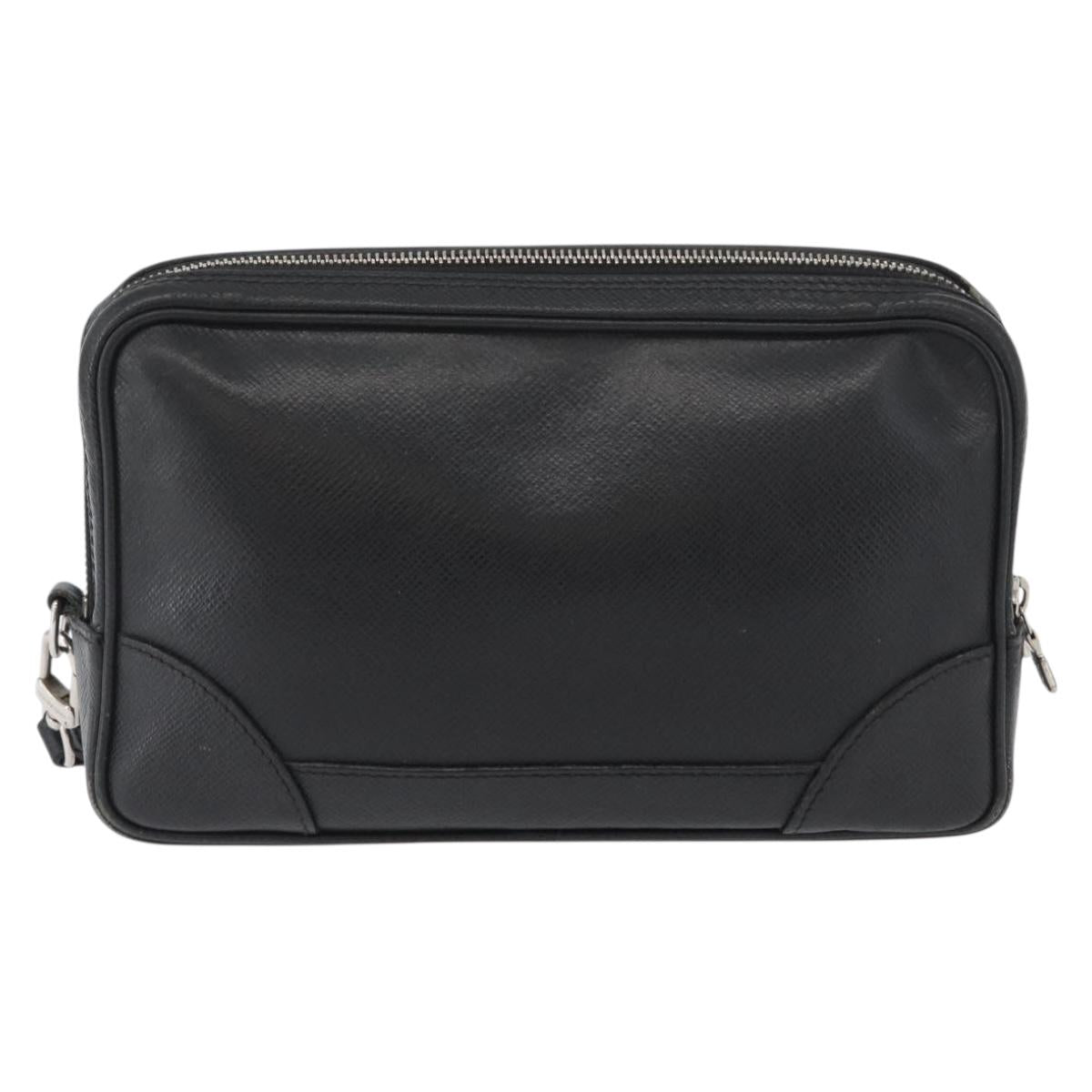 LOUIS VUITTON Taiga Pavel Clutch Bag Ardoise M31142 LV Auth ka2492