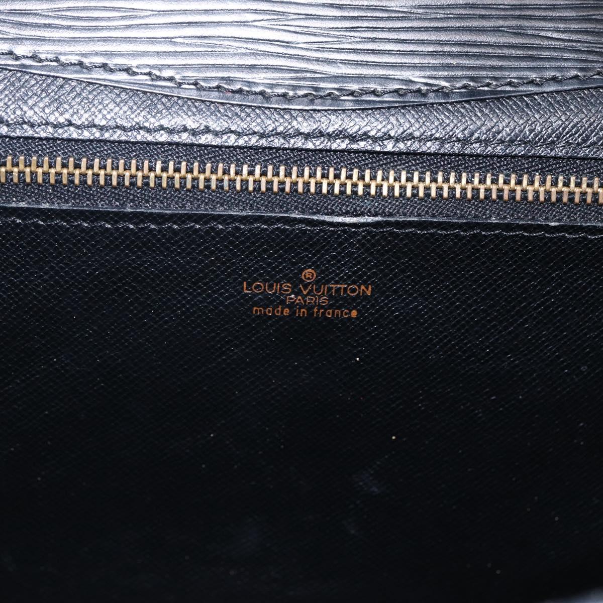 LOUIS VUITTON Epi Montaigne 27 Clutch Bag Black M52652 LV Auth ka2493