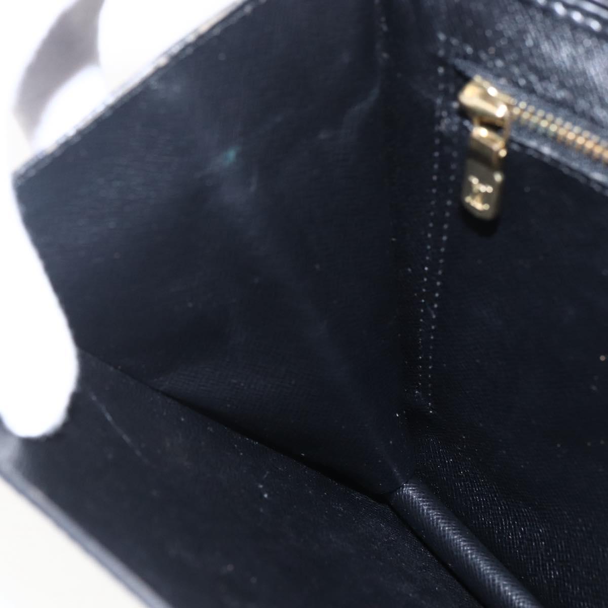 LOUIS VUITTON Epi Montaigne 27 Clutch Bag Black M52652 LV Auth ka2493