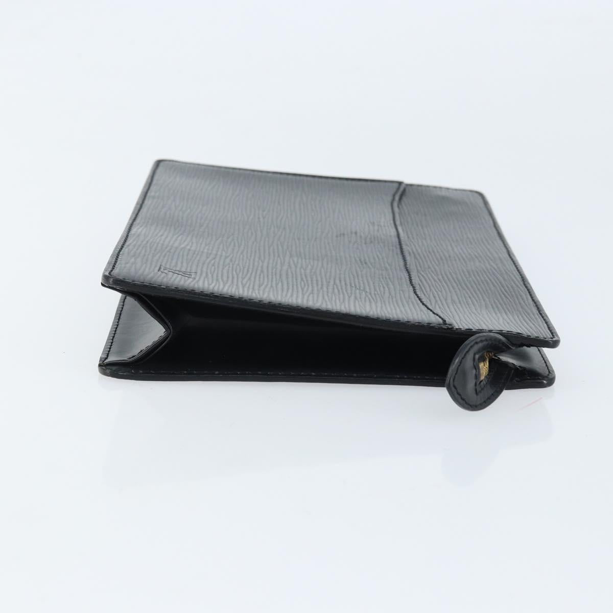 LOUIS VUITTON Epi Pochette Homme Clutch Bag Black M52522 LV Auth ka2502