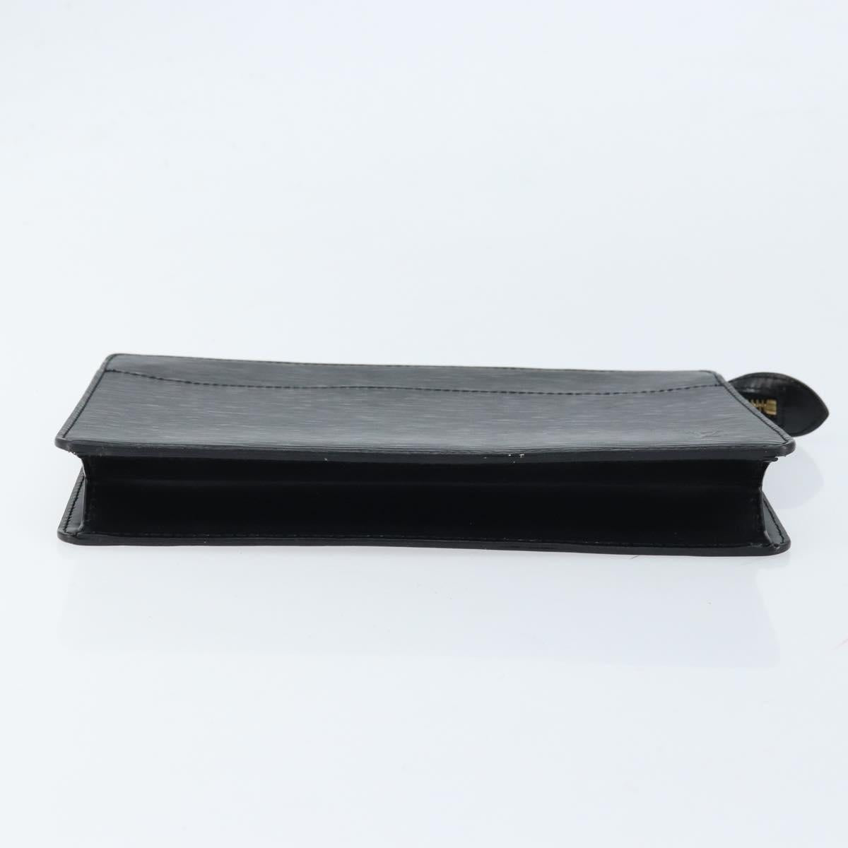 LOUIS VUITTON Epi Pochette Homme Clutch Bag Black M52522 LV Auth ka2502