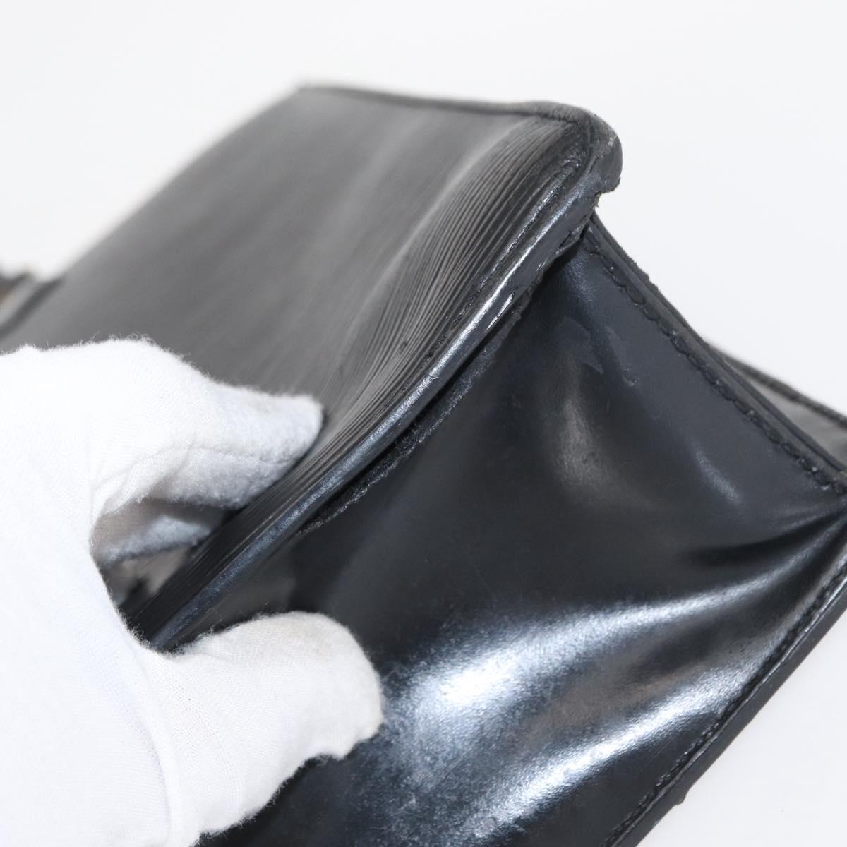 LOUIS VUITTON Epi Sac Plat Hand Bag Black M59082 LV Auth ka251