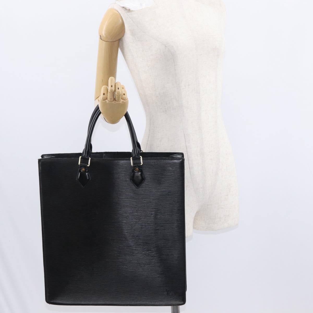 LOUIS VUITTON Epi Sac Plat Hand Bag Black M59082 LV Auth ka251