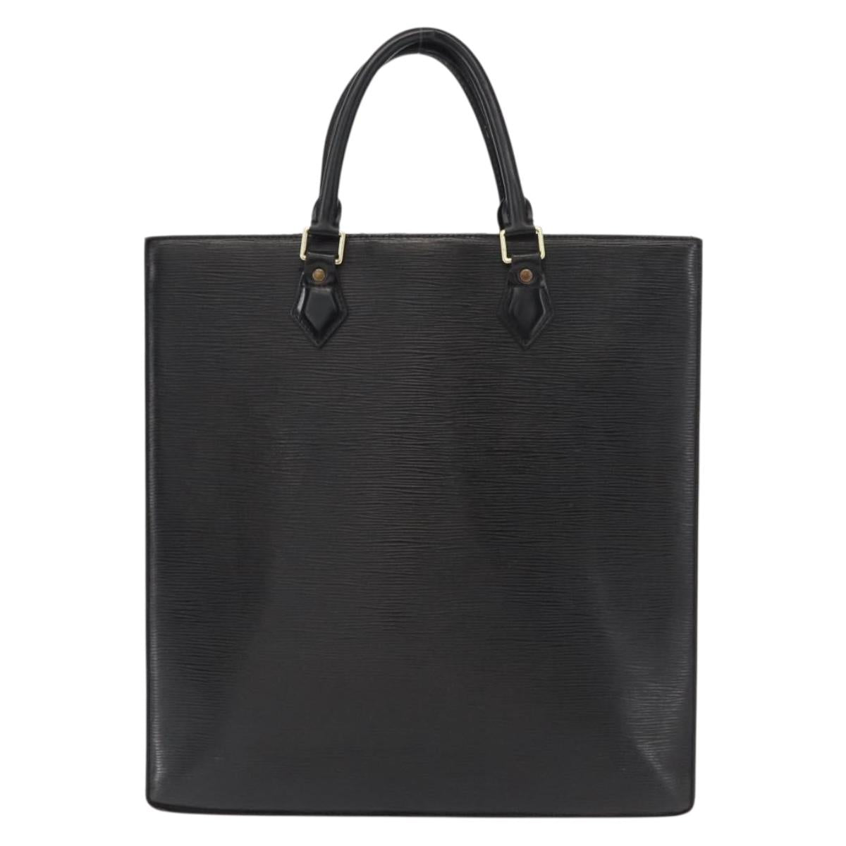 LOUIS VUITTON Epi Sac Plat Hand Bag Black M59082 LV Auth ka251