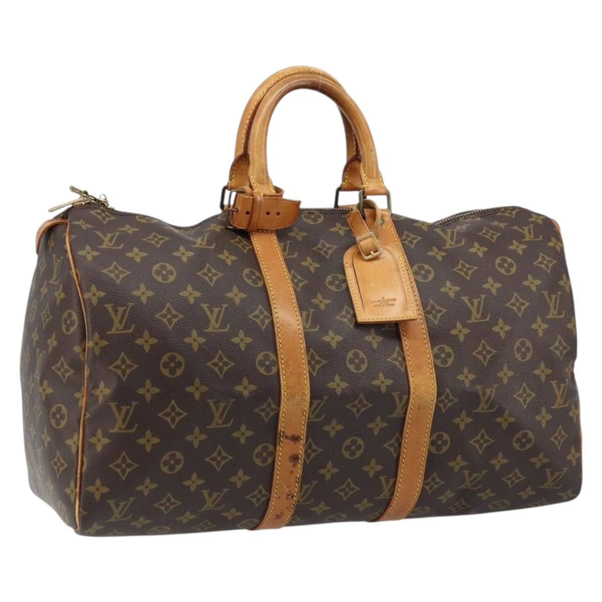 LOUIS VUITTON Monogram Keepall 45 Boston Bag M41428 LV Auth ka2514