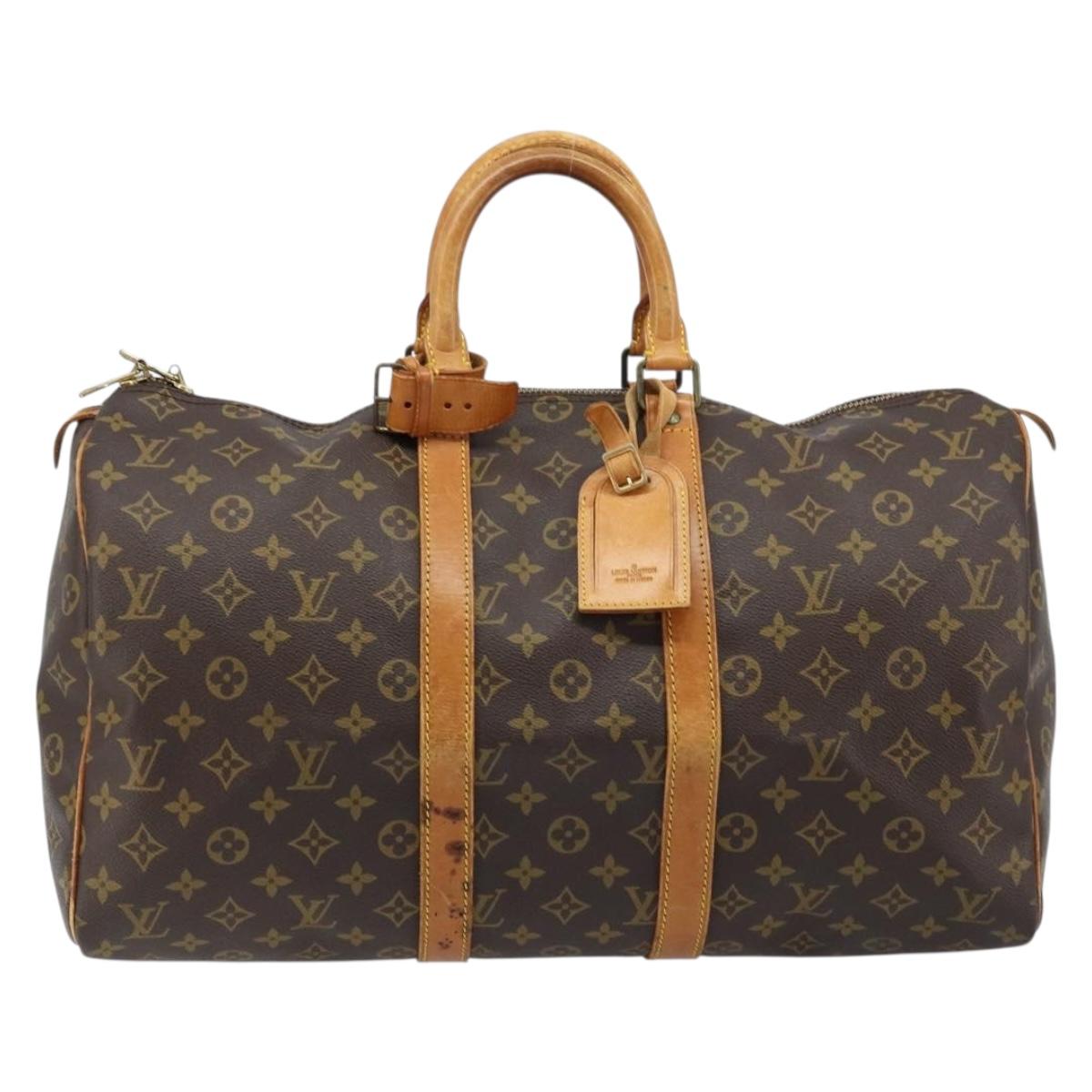 LOUIS VUITTON Monogram Keepall 45 Boston Bag M41428 LV Auth ka2514