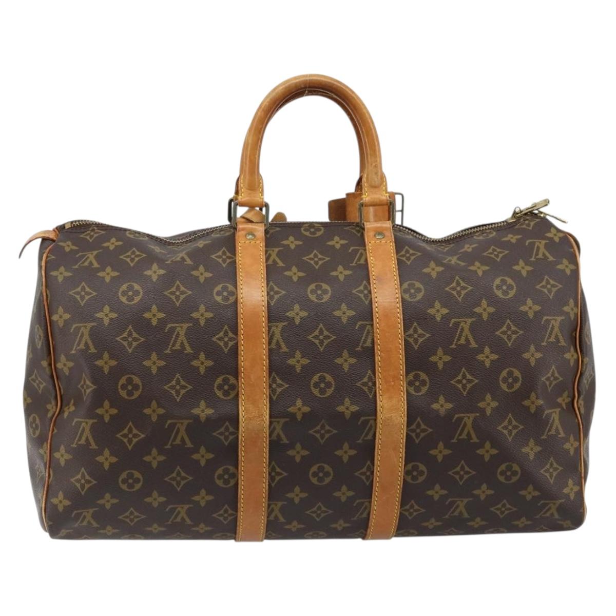 LOUIS VUITTON Monogram Keepall 45 Boston Bag M41428 LV Auth ka2514