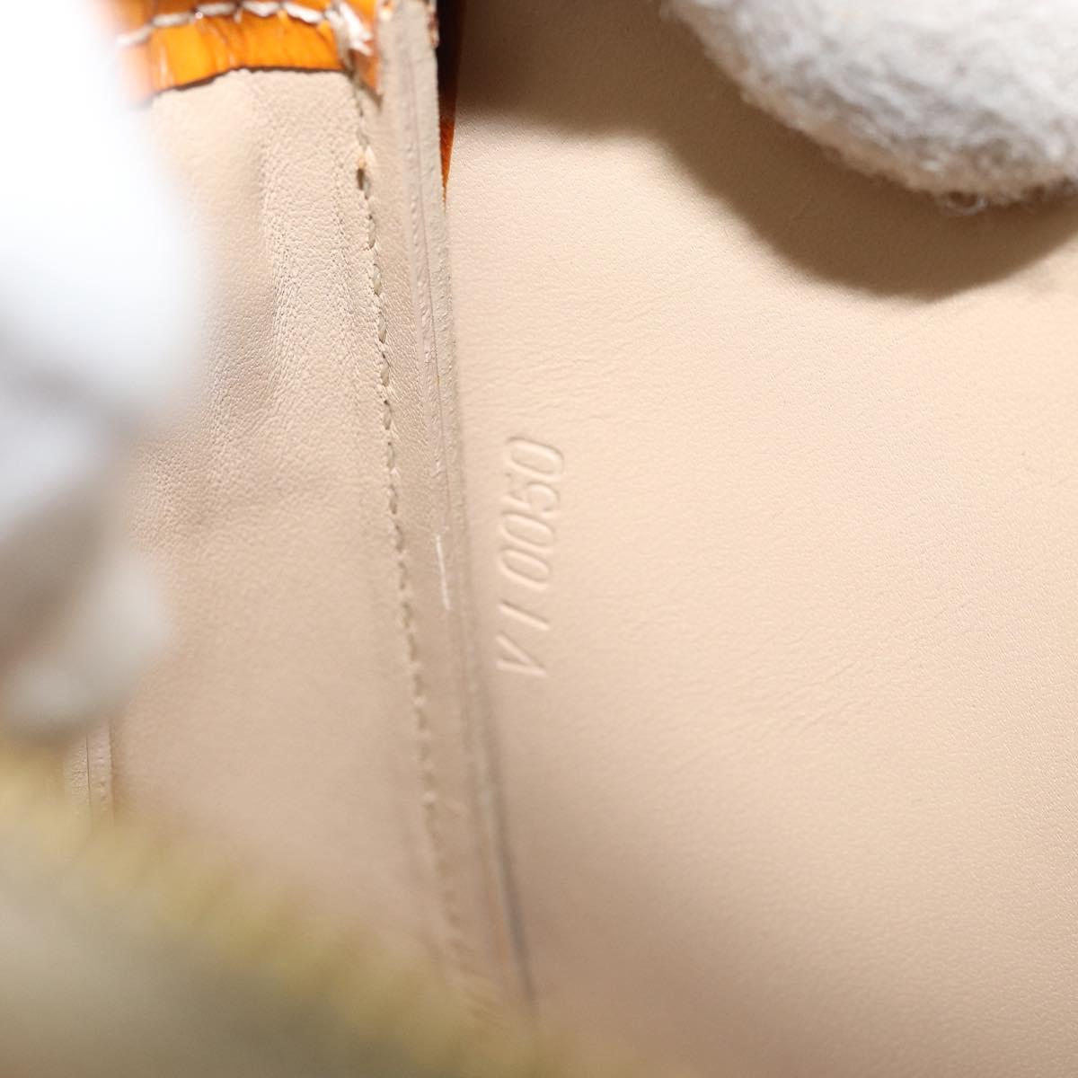 LOUIS VUITTON Monogram Vernis Lexington Pouch Beige M91010 LV Auth ka2523