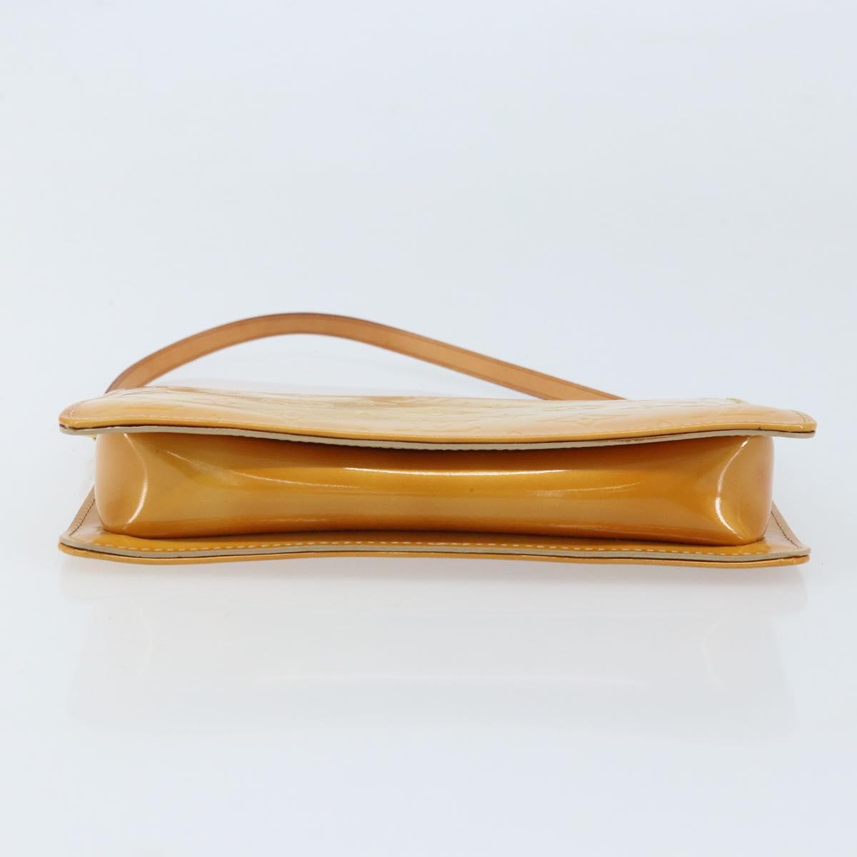 LOUIS VUITTON Monogram Vernis Lexington Pouch Beige M91010 LV Auth ka2523