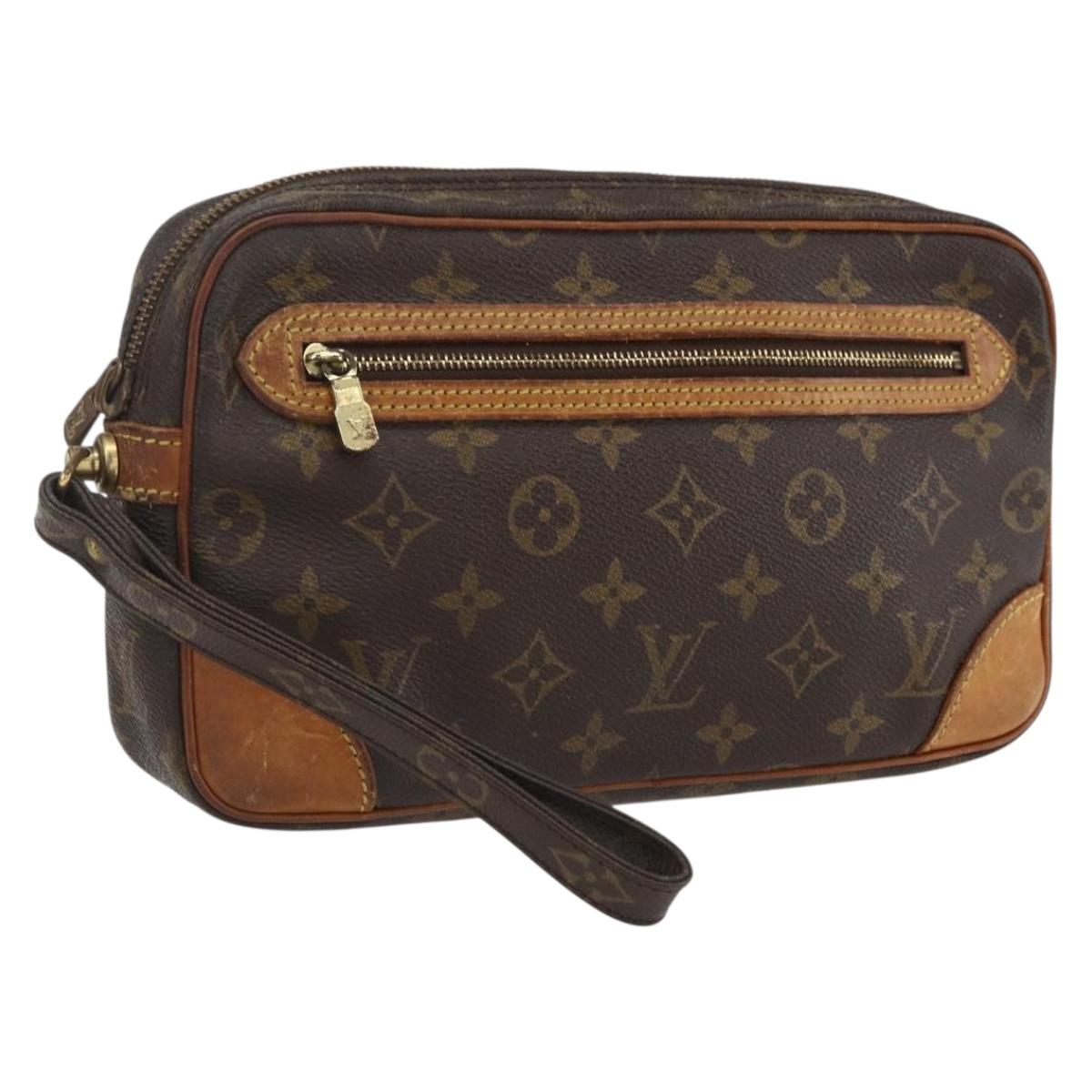 LOUIS VUITTON Monogram Marly Dragonne GM Clutch Bag M51825 LV Auth ka2532