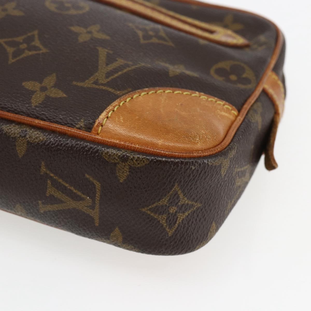 LOUIS VUITTON Monogram Marly Dragonne GM Clutch Bag M51825 LV Auth ka2532