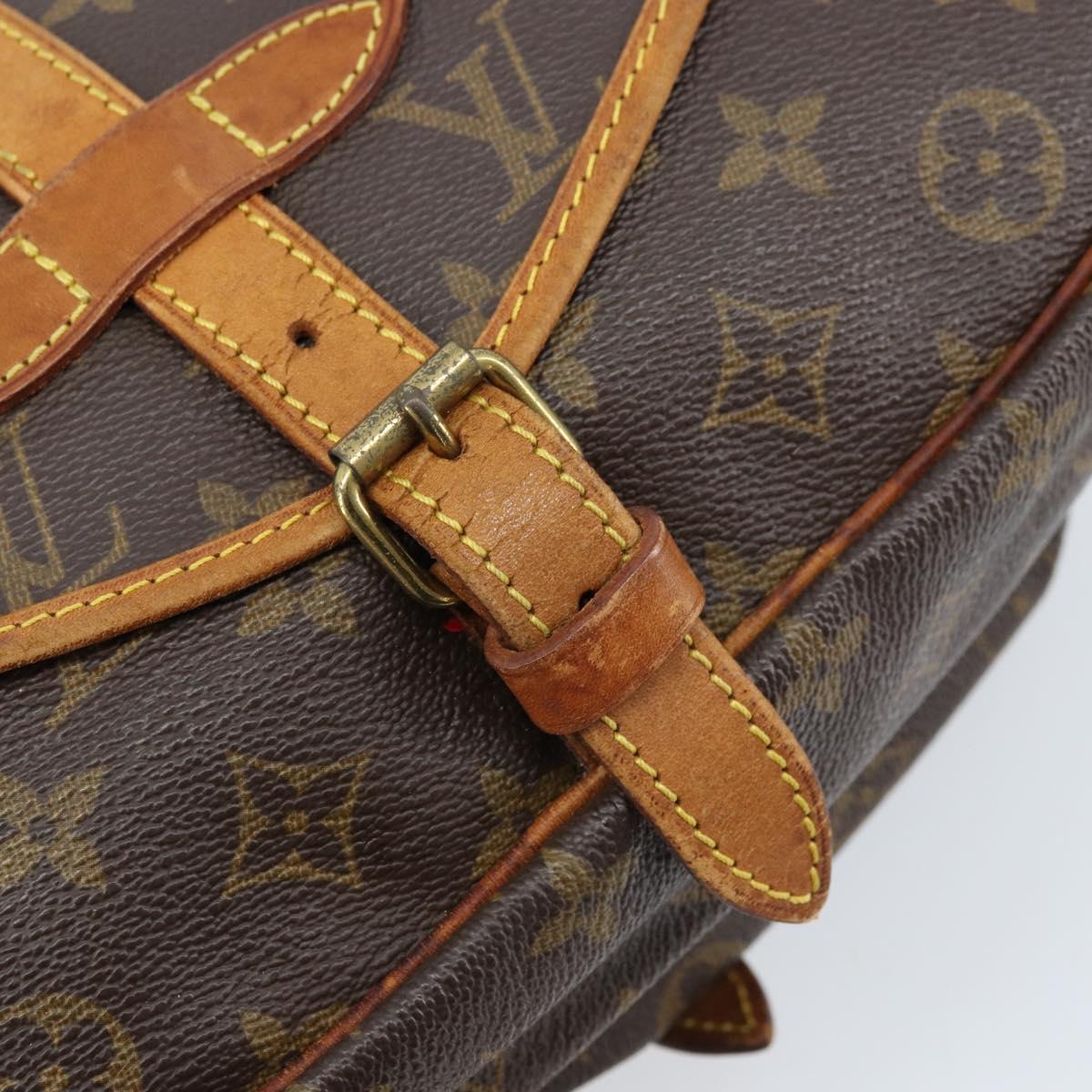 LOUIS VUITTON Monogram Saumur 30 Shoulder Bag M42256 LV Auth ka2534
