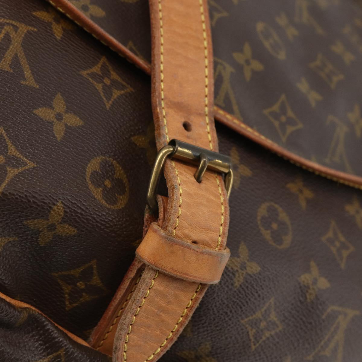 LOUIS VUITTON Monogram Saumur 43 Shoulder Bag M42252 LV Auth ka2537