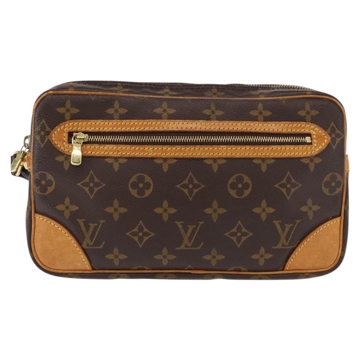 LOUIS VUITTON Monogram Marly Dragonne GM Clutch Bag M51825 LV Auth ka254