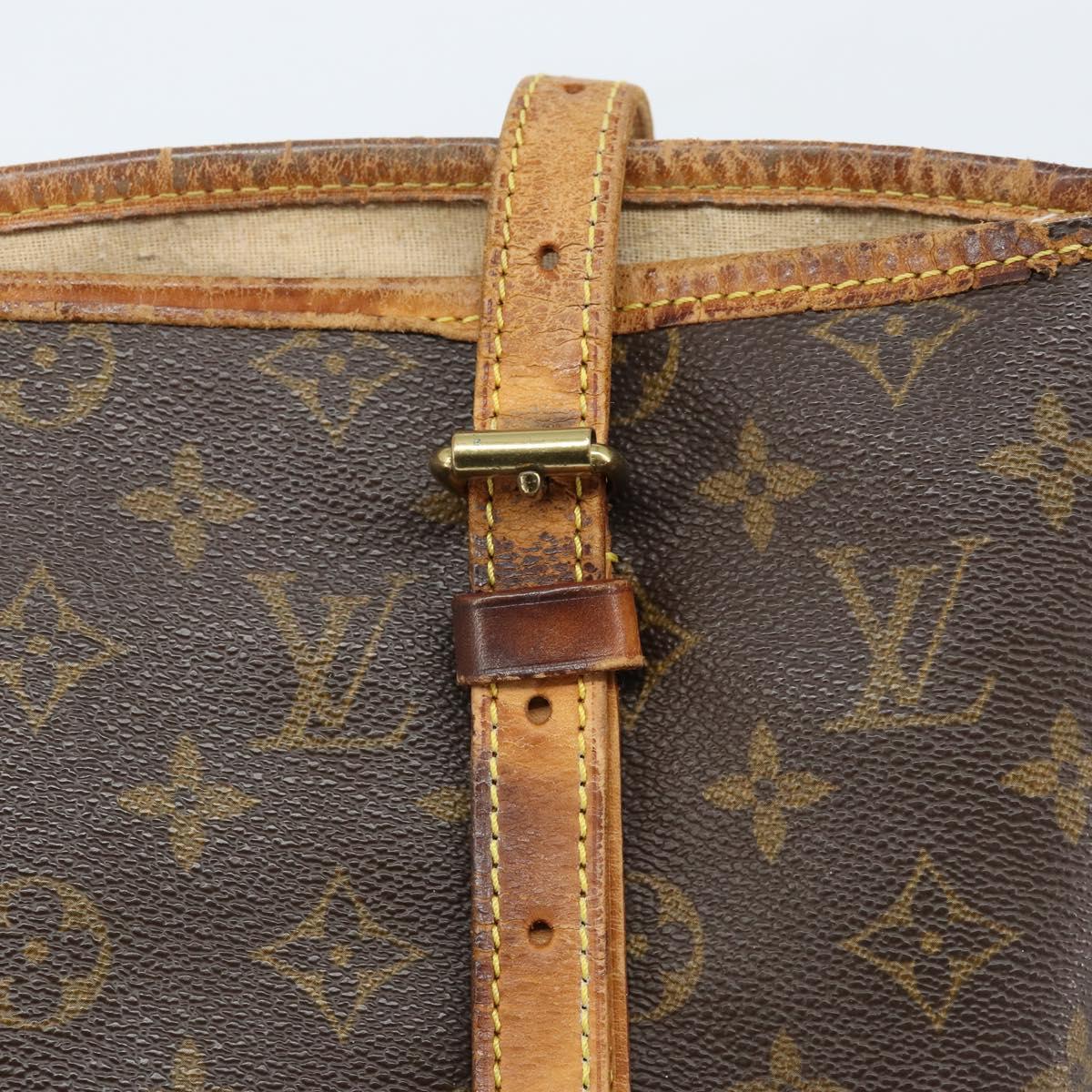 LOUIS VUITTON Monogram Bucket GM Shoulder Bag M42236 LV Auth ka2557