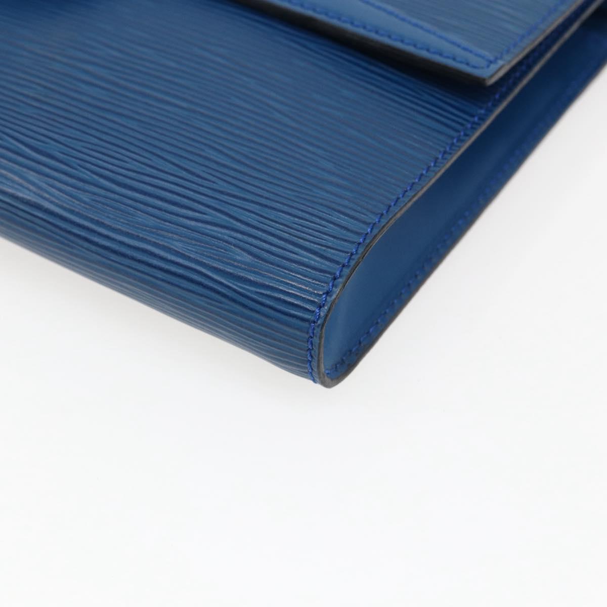 LOUIS VUITTON Epi Pochette Arche Shoulder Bag Blue M52575 LV Auth ka2567
