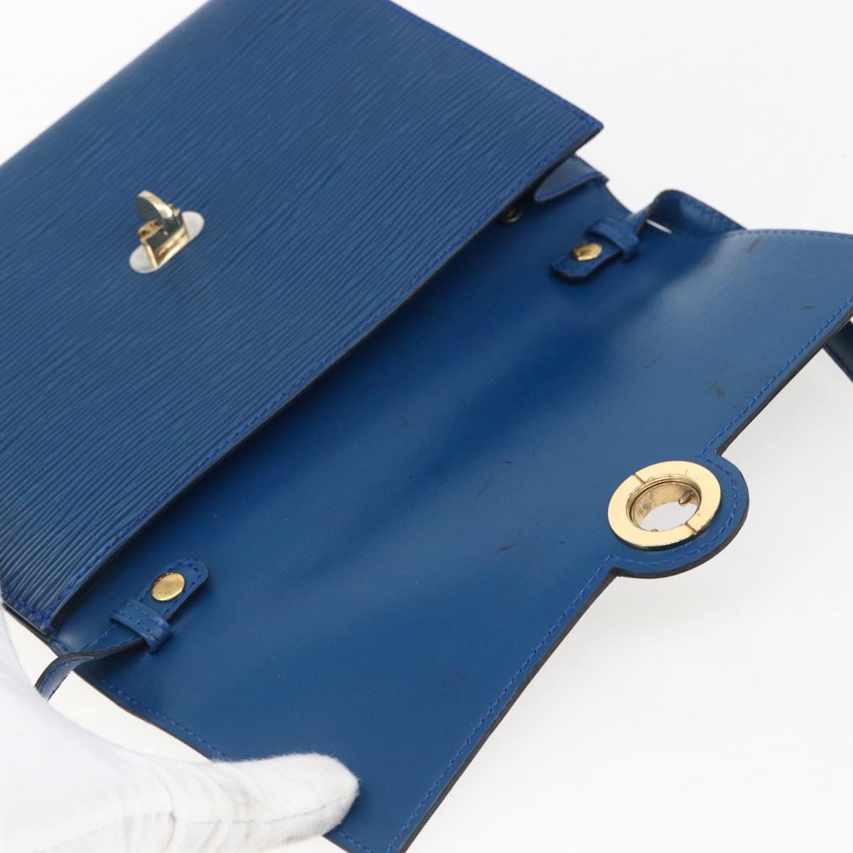 LOUIS VUITTON Epi Pochette Arche Shoulder Bag Blue M52575 LV Auth ka2567