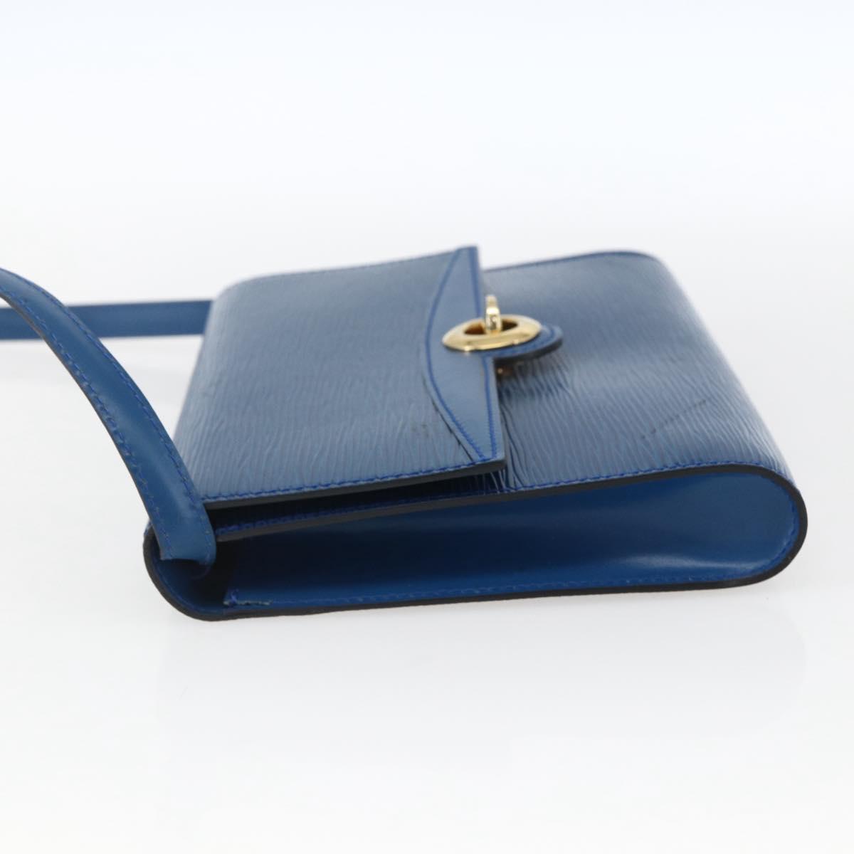 LOUIS VUITTON Epi Pochette Arche Shoulder Bag Blue M52575 LV Auth ka2567