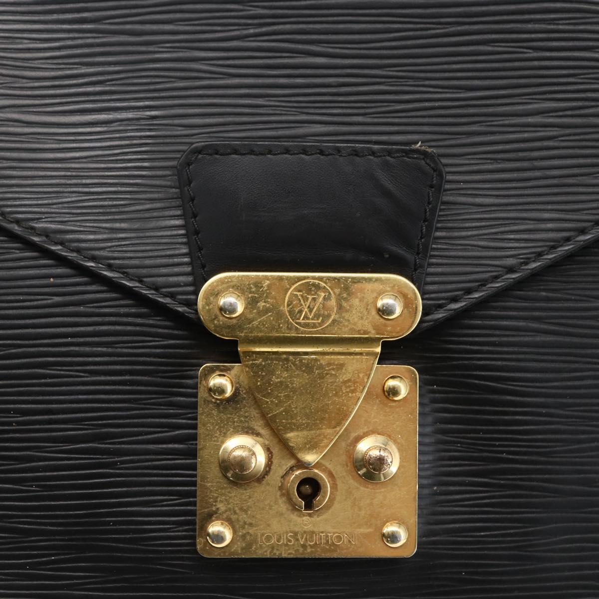 LOUIS VUITTON Epi Monceau 28 Hand Bag Black M52122 LV Auth ka2571