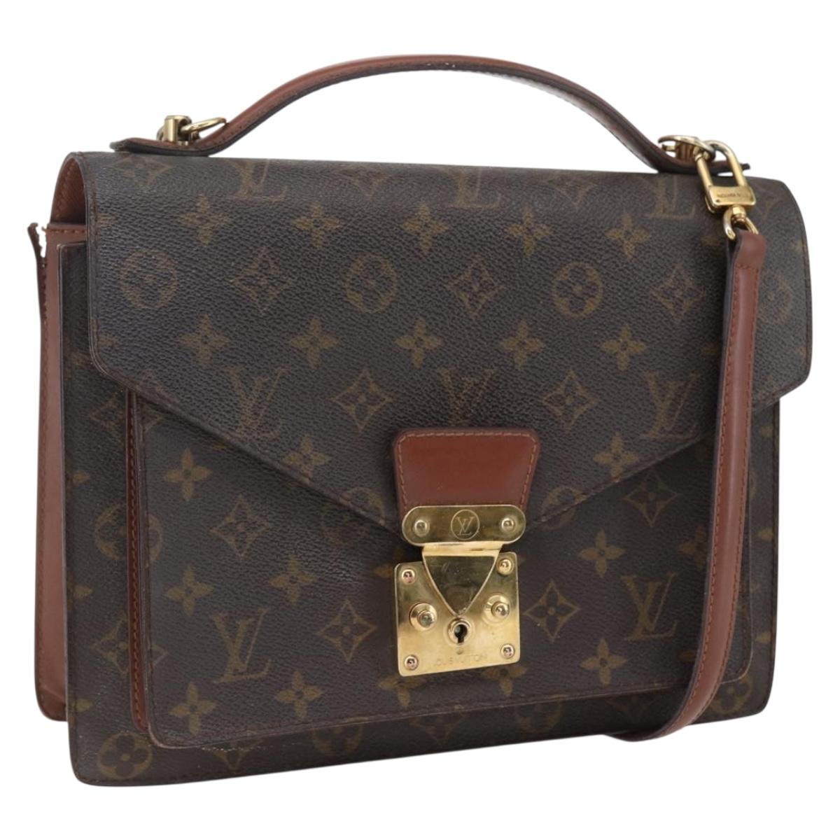 LOUIS VUITTON Monogram Monceau 28 Hand Bag M51185 LV Auth ka2572