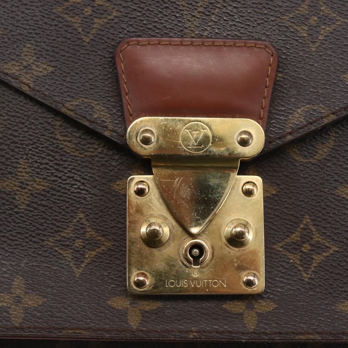 LOUIS VUITTON Monogram Monceau 28 Hand Bag M51185 LV Auth ka2572