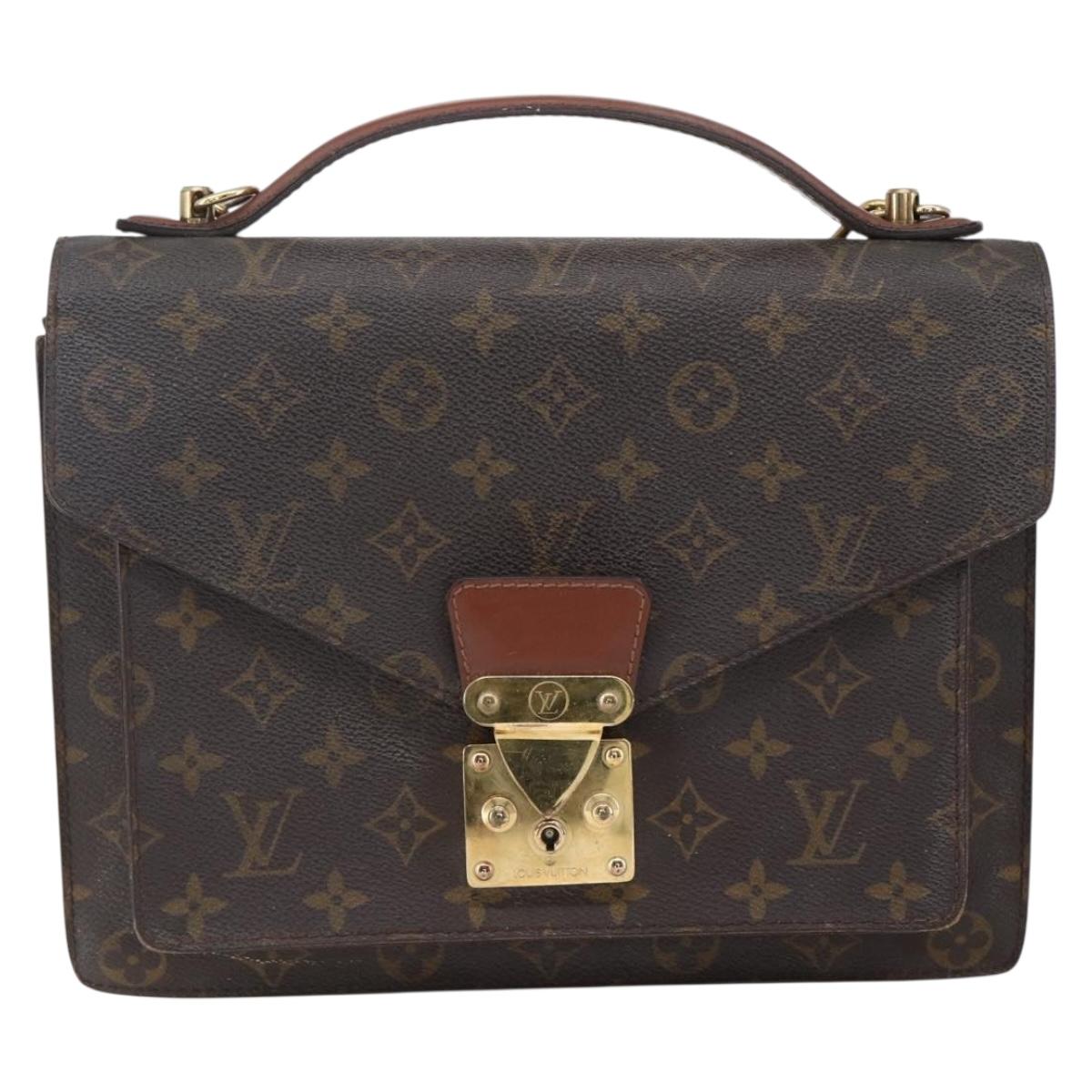 LOUIS VUITTON Monogram Monceau 28 Hand Bag M51185 LV Auth ka2572