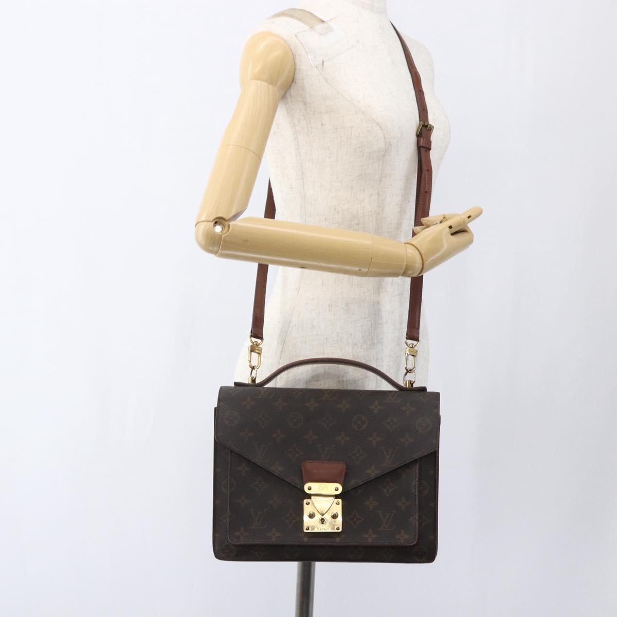 LOUIS VUITTON Monogram Monceau 28 Hand Bag M51185 LV Auth ka2572