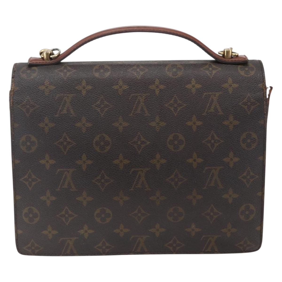 LOUIS VUITTON Monogram Monceau 28 Hand Bag M51185 LV Auth ka2572