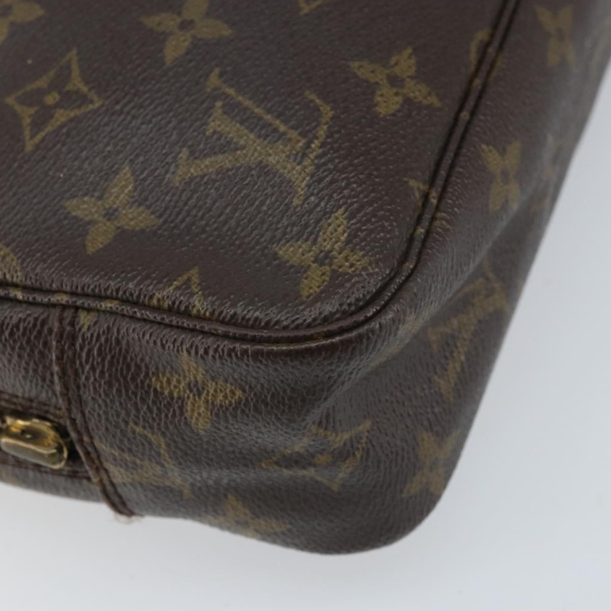 LOUIS VUITTON Monogram Trousse Toilette 23 Clutch Bag M47524 LV Auth ka2574