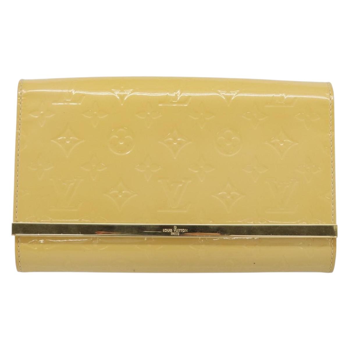 LOUIS VUITTON Monogram Vernis Clutch Ana Clutch Bag Dunne M90194 LV Auth ka2579
