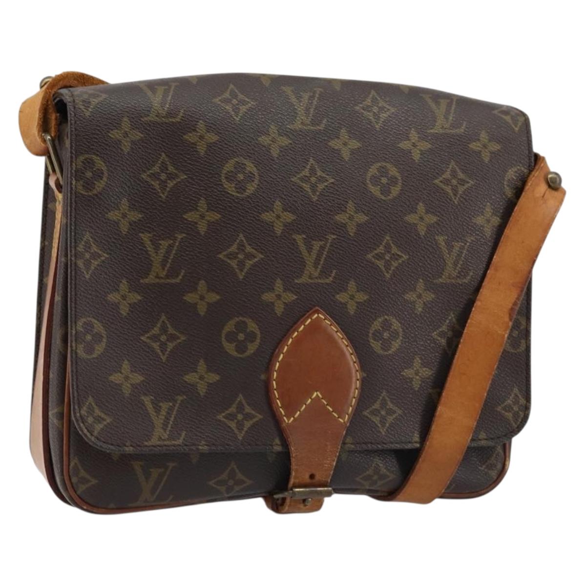 LOUIS VUITTON Monogram Cartouchiere GM Shoulder Bag M51252 LV Auth ka2586