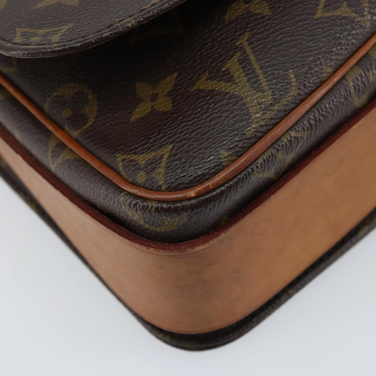 LOUIS VUITTON Monogram Cartouchiere GM Shoulder Bag M51252 LV Auth ka2586