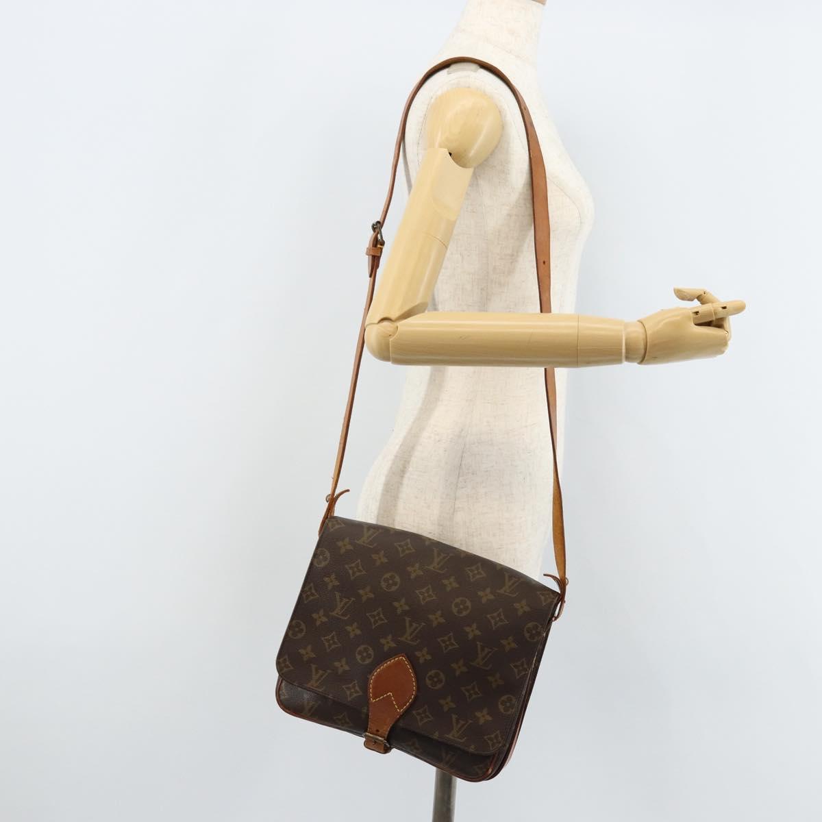 LOUIS VUITTON Monogram Cartouchiere GM Shoulder Bag M51252 LV Auth ka2586