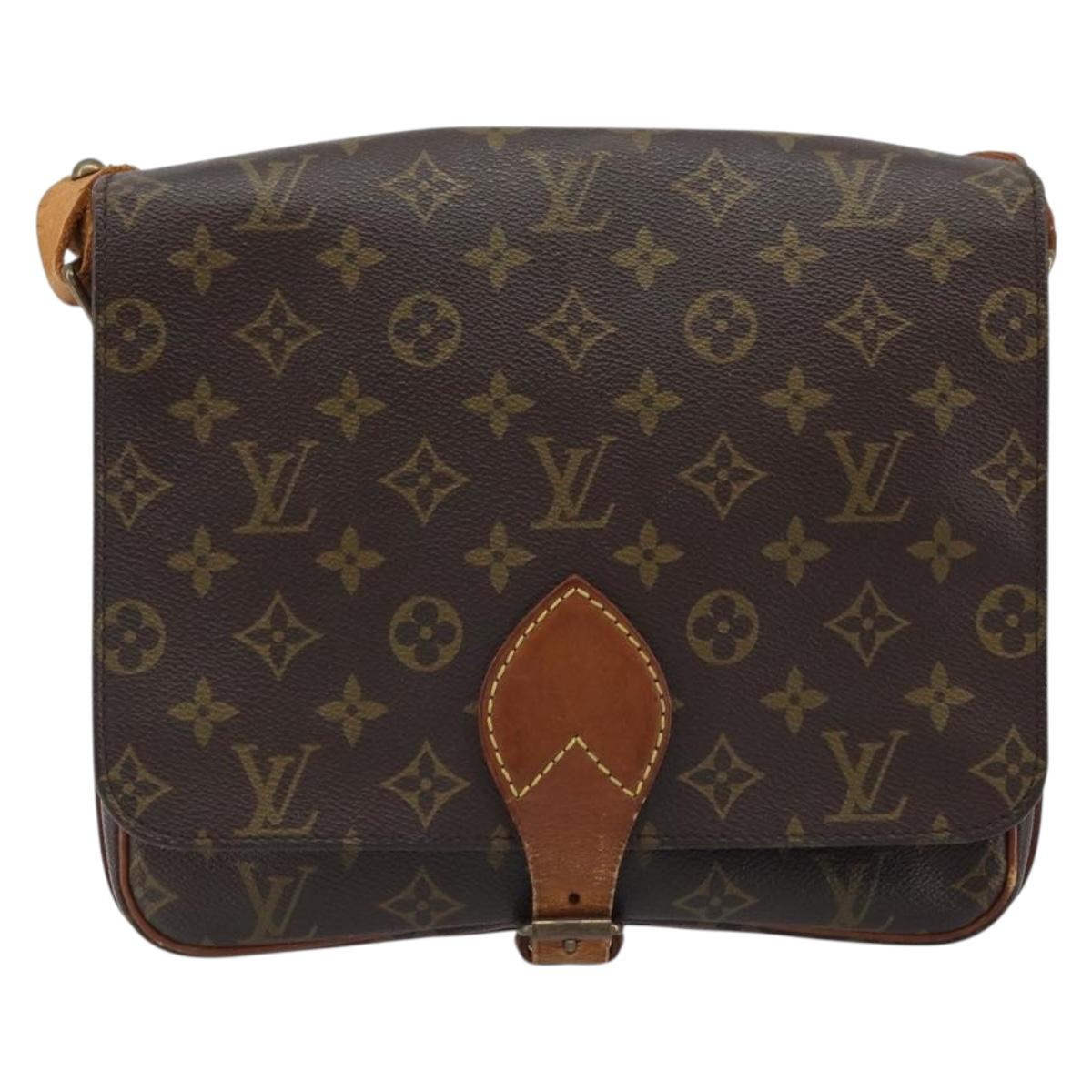LOUIS VUITTON Monogram Cartouchiere GM Shoulder Bag M51252 LV Auth ka2586