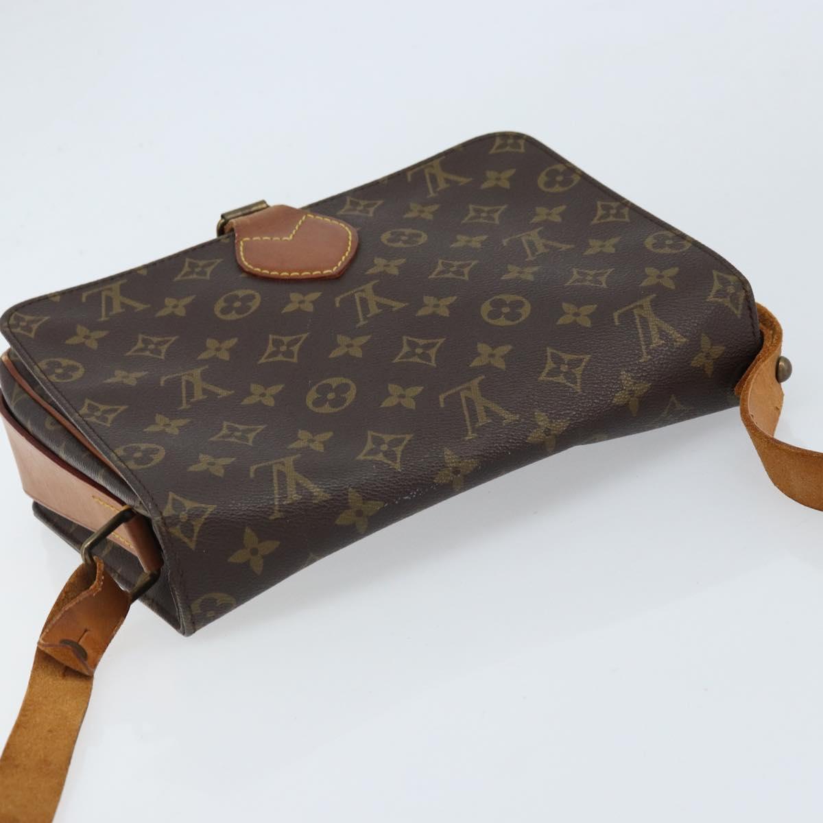 LOUIS VUITTON Monogram Cartouchiere GM Shoulder Bag M51252 LV Auth ka2586