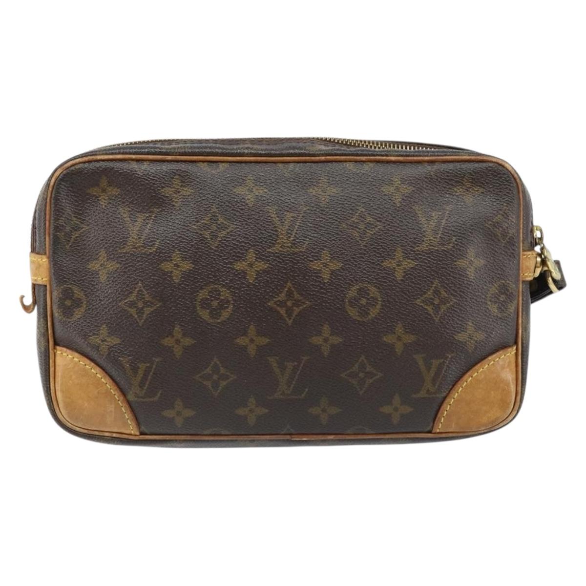 LOUIS VUITTON Monogram Marly Dragonne GM Clutch Bag M51825 LV Auth ka2590