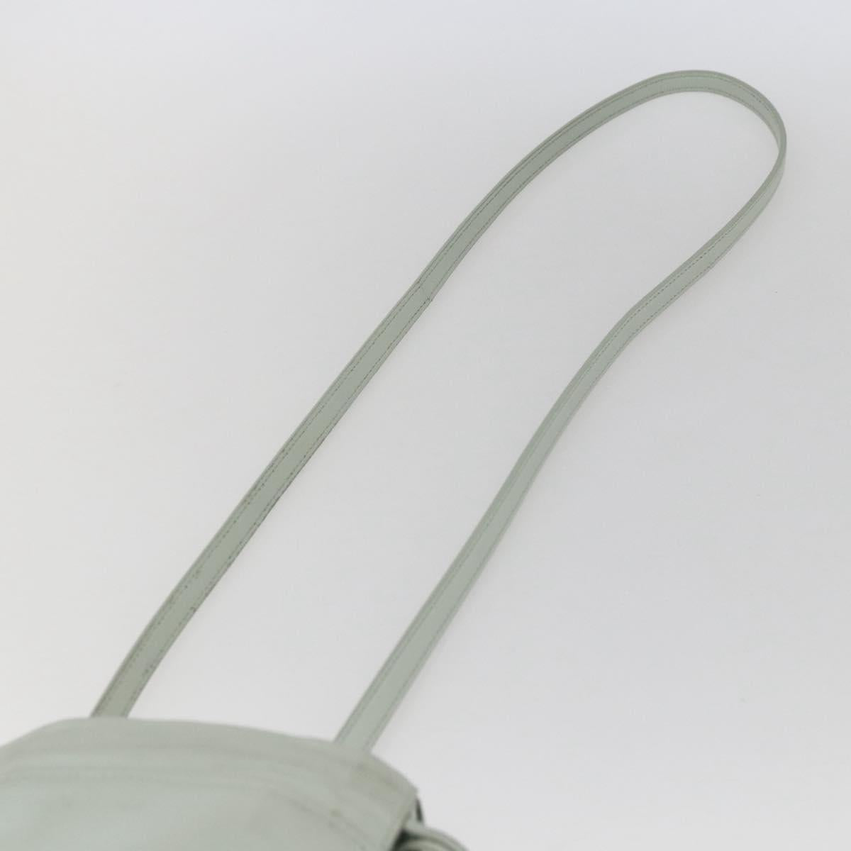 LOEWE Anagram Shoulder Bag Leather Light Blue Auth ka2596