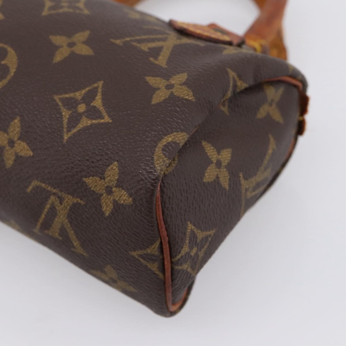 LOUIS VUITTON Monogram Mini Speedy Hand Bag M41534 LV Auth ka2597