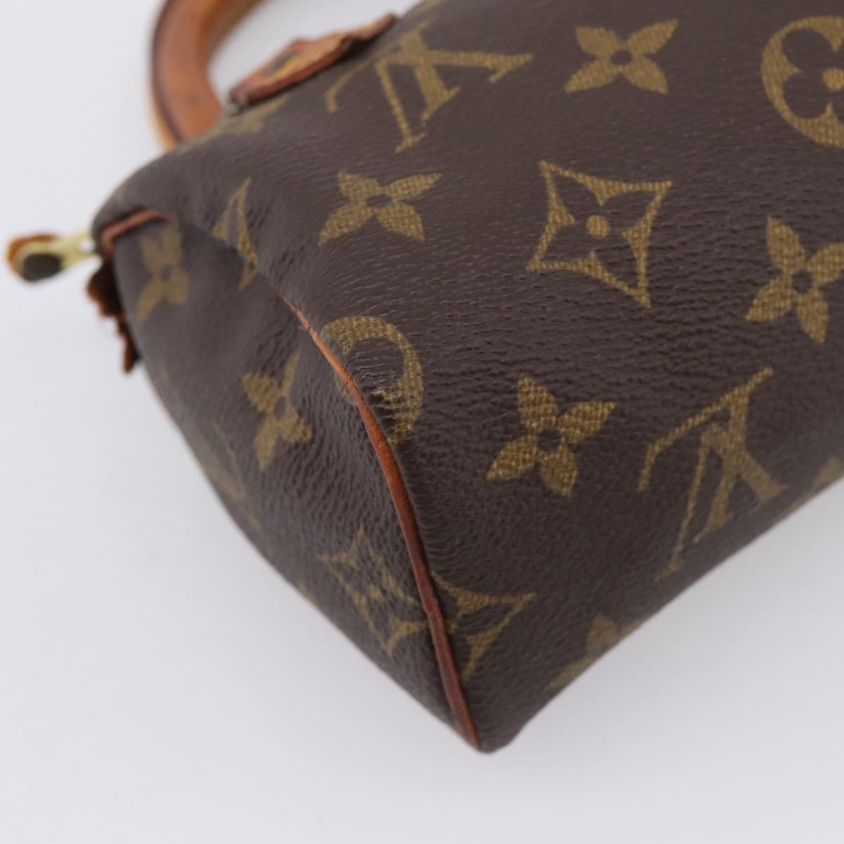LOUIS VUITTON Monogram Mini Speedy Hand Bag M41534 LV Auth ka2597