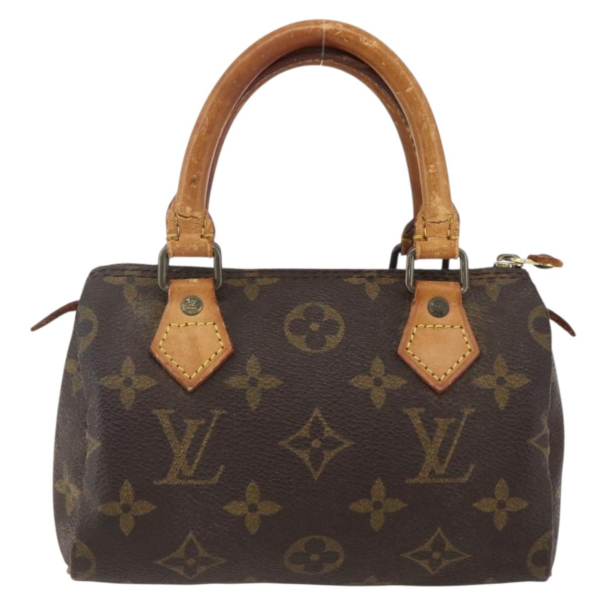 LOUIS VUITTON Monogram Mini Speedy Hand Bag M41534 LV Auth ka2597