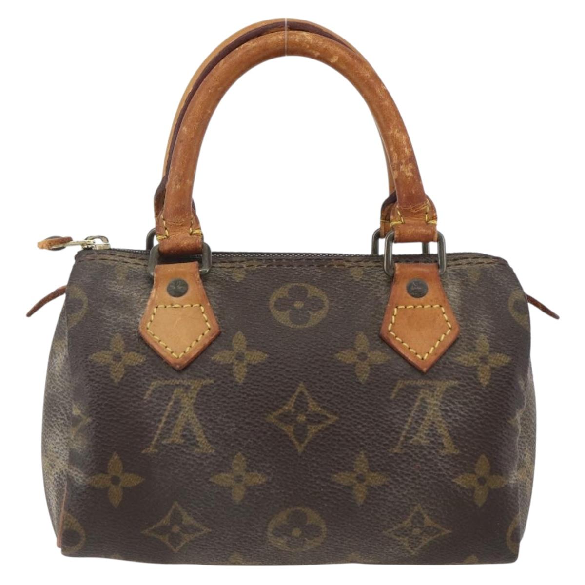 LOUIS VUITTON Monogram Mini Speedy Hand Bag M41534 LV Auth ka2597