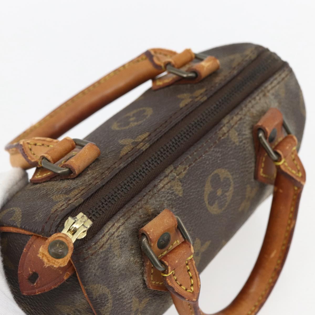 LOUIS VUITTON Monogram Mini Speedy Hand Bag M41534 LV Auth ka2597