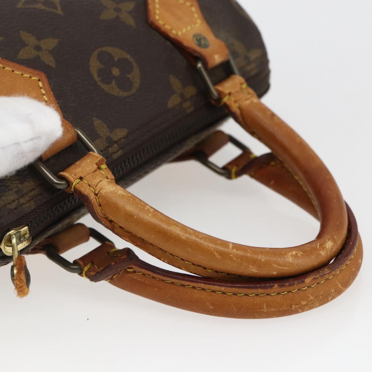 LOUIS VUITTON Monogram Mini Speedy Hand Bag M41534 LV Auth ka2597