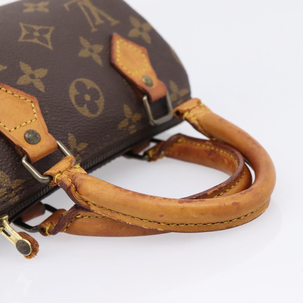 LOUIS VUITTON Monogram Mini Speedy Hand Bag M41534 LV Auth ka2597